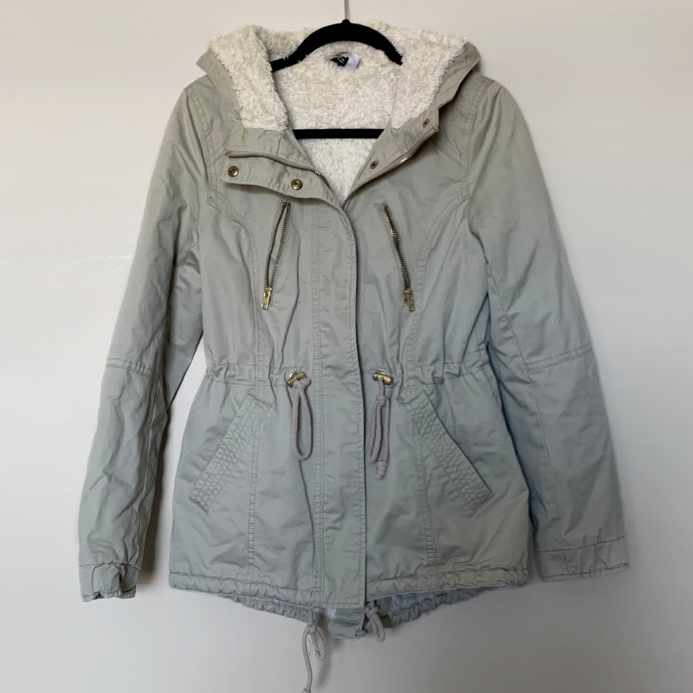 H&M Fleece-Lined Anorak Utility Jacket